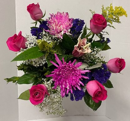 Half Dozen Hot Pink Bouquet